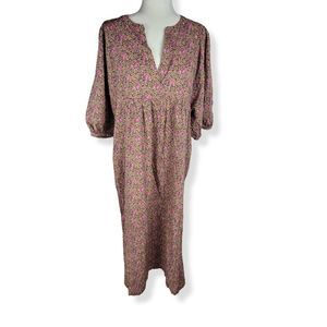 Universal Thread Pink Floral Baloon sleeve Dress Medium